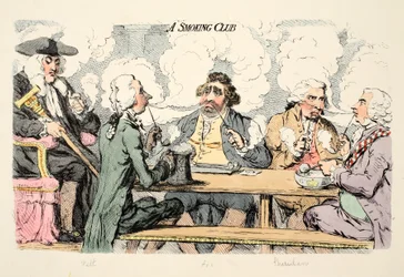 Un club de fumeurs, pub. 1793